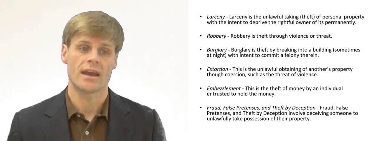'Video thumbnail for Crimes Against Property of Others'