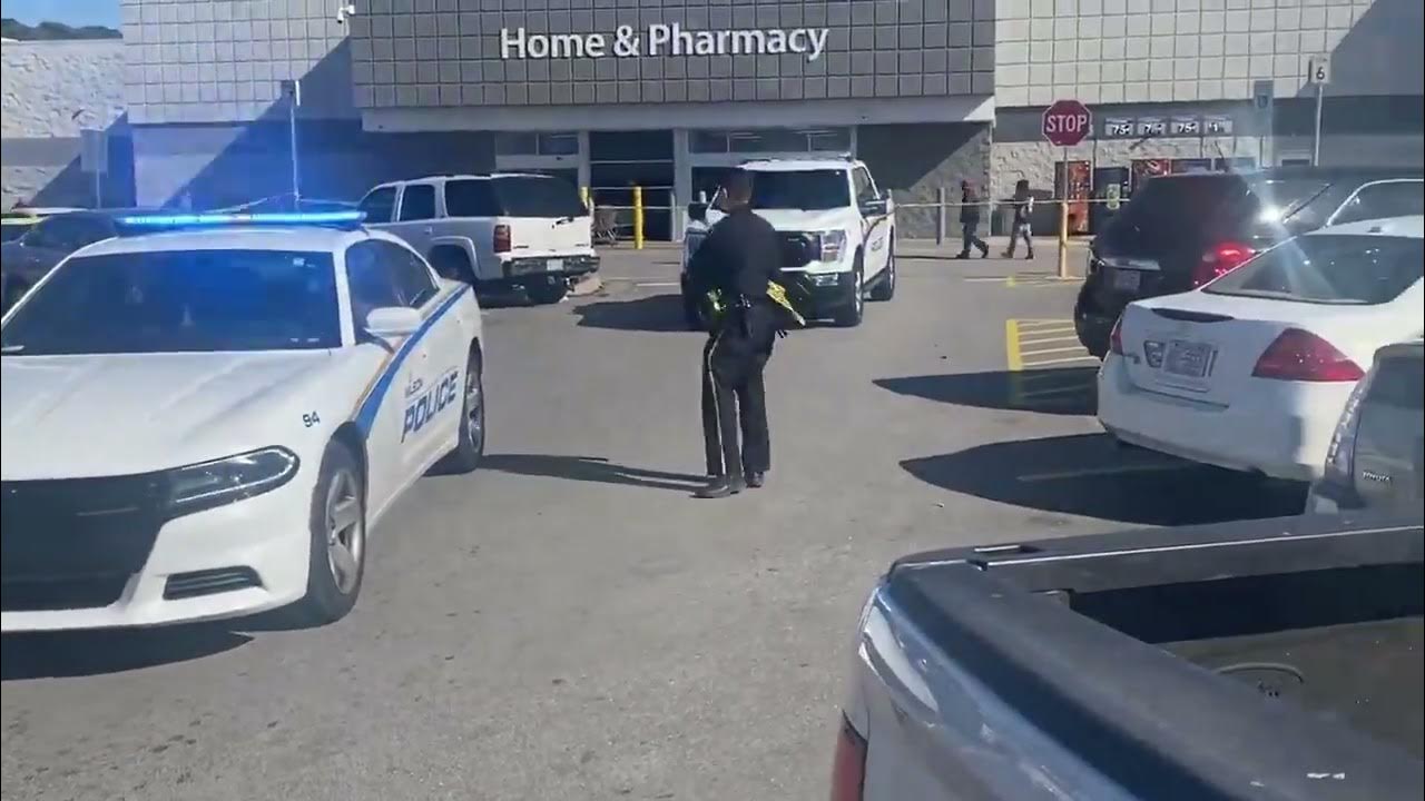 Video thumbnail for Wilson Police Department investigating a shots fired incident at Walmart on Forest Hills Road