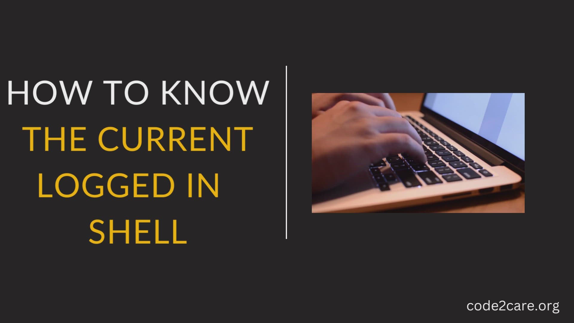 'Video thumbnail for How to know the current logged in shell name using Terminal'