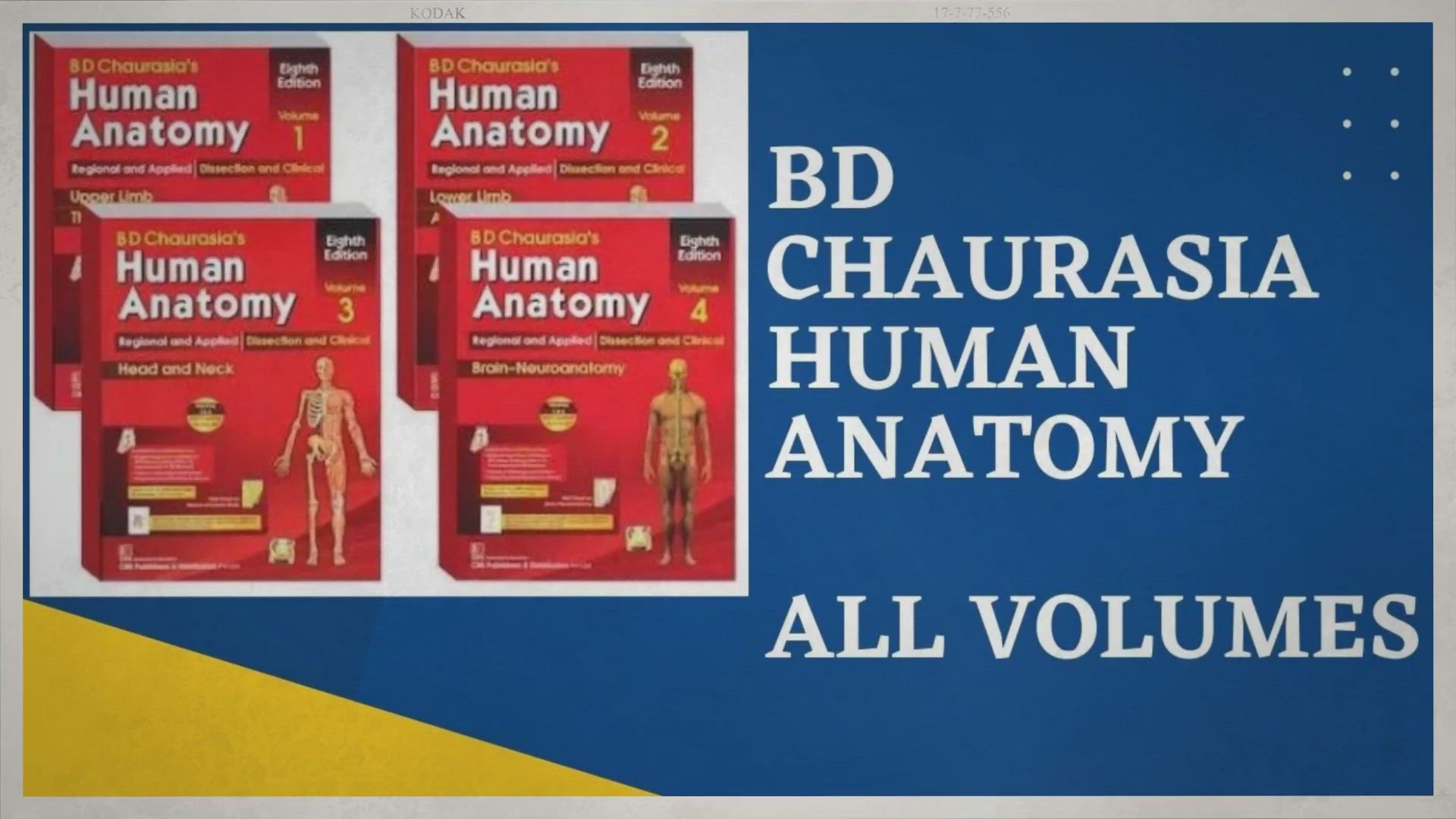 Video thumbnail for BD Chaurasia Human Anatomy PDF (All volume)