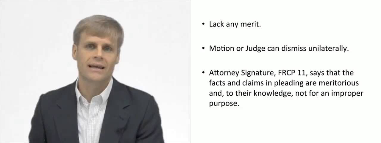 'Video thumbnail for Frivolous Case - Litigation'