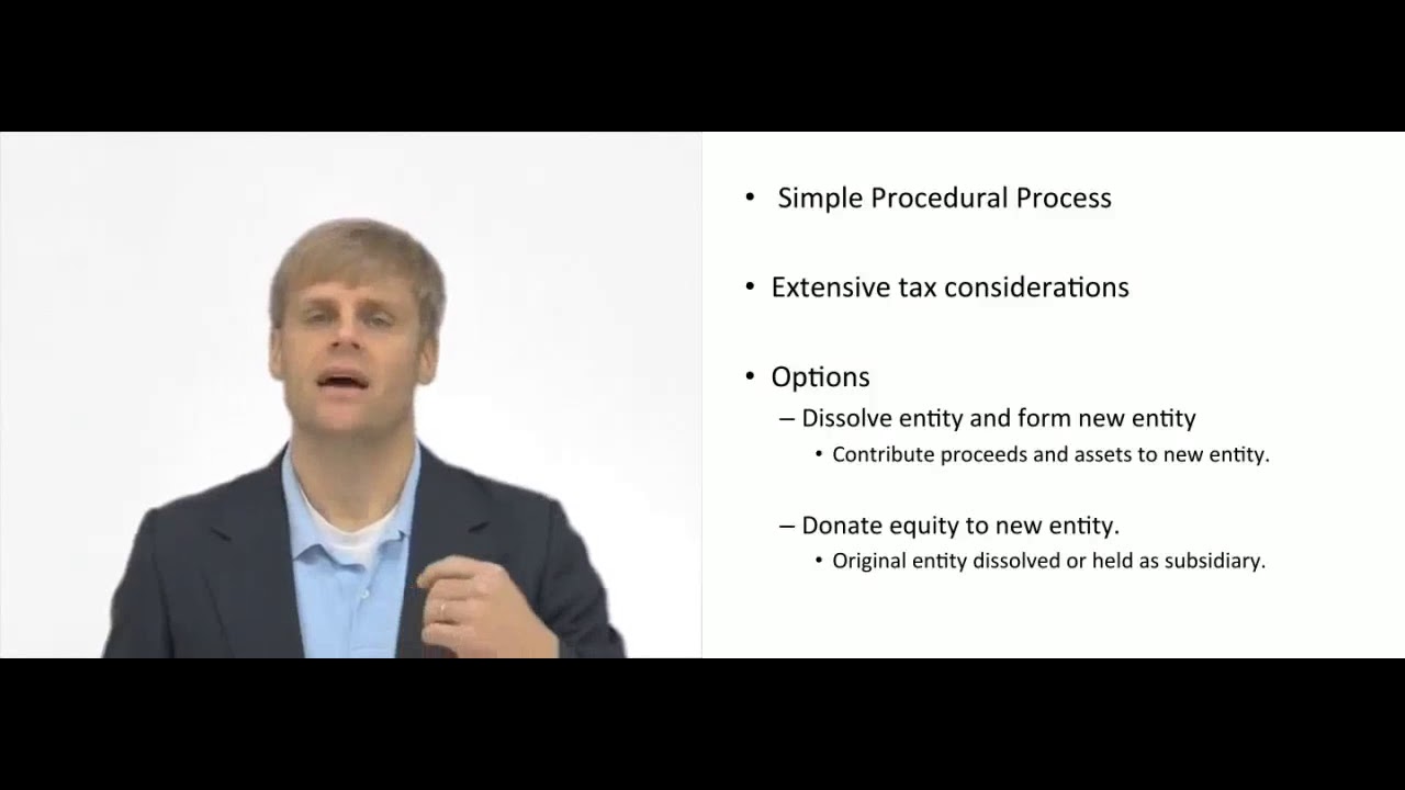 'Video thumbnail for Converting Business Entities'