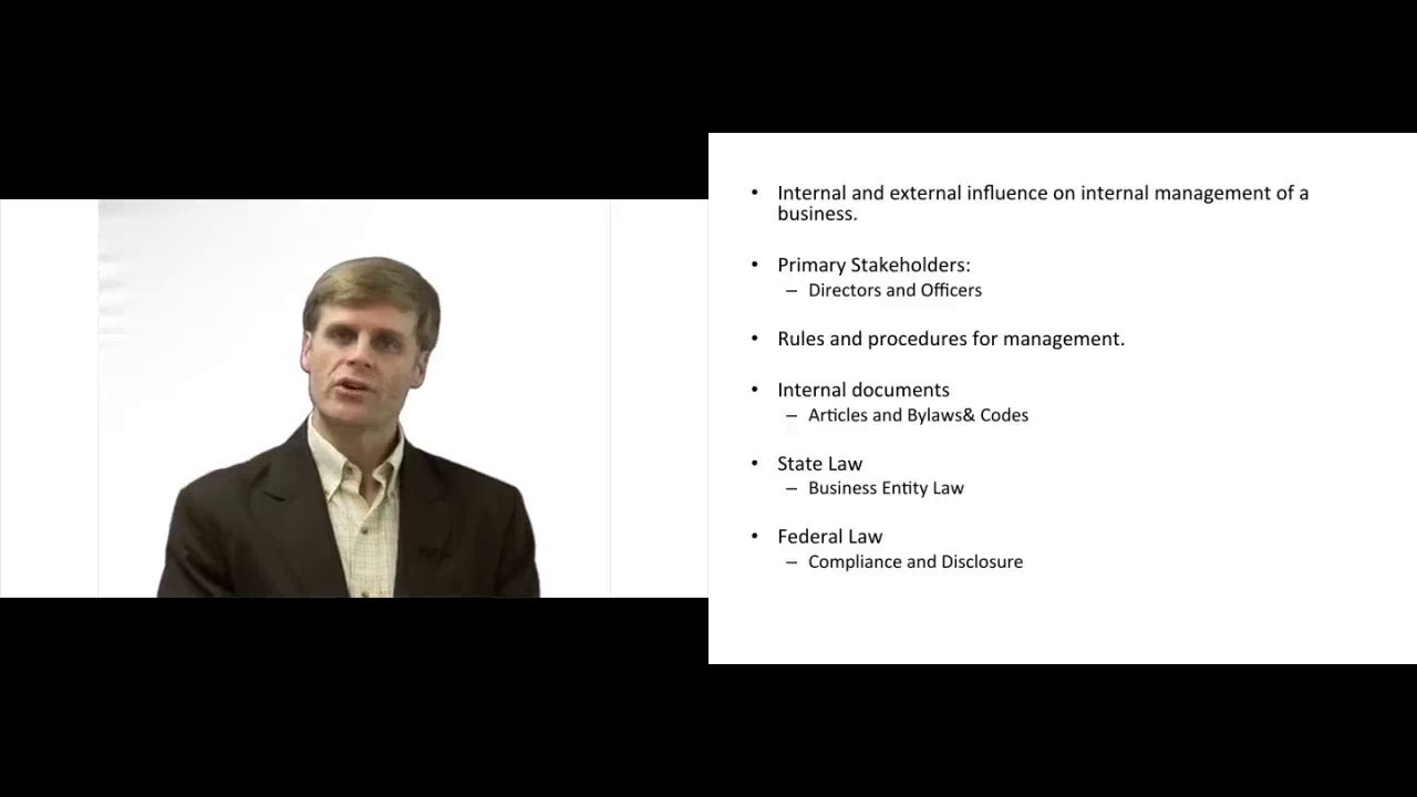 'Video thumbnail for Corporate Governance - Explained'