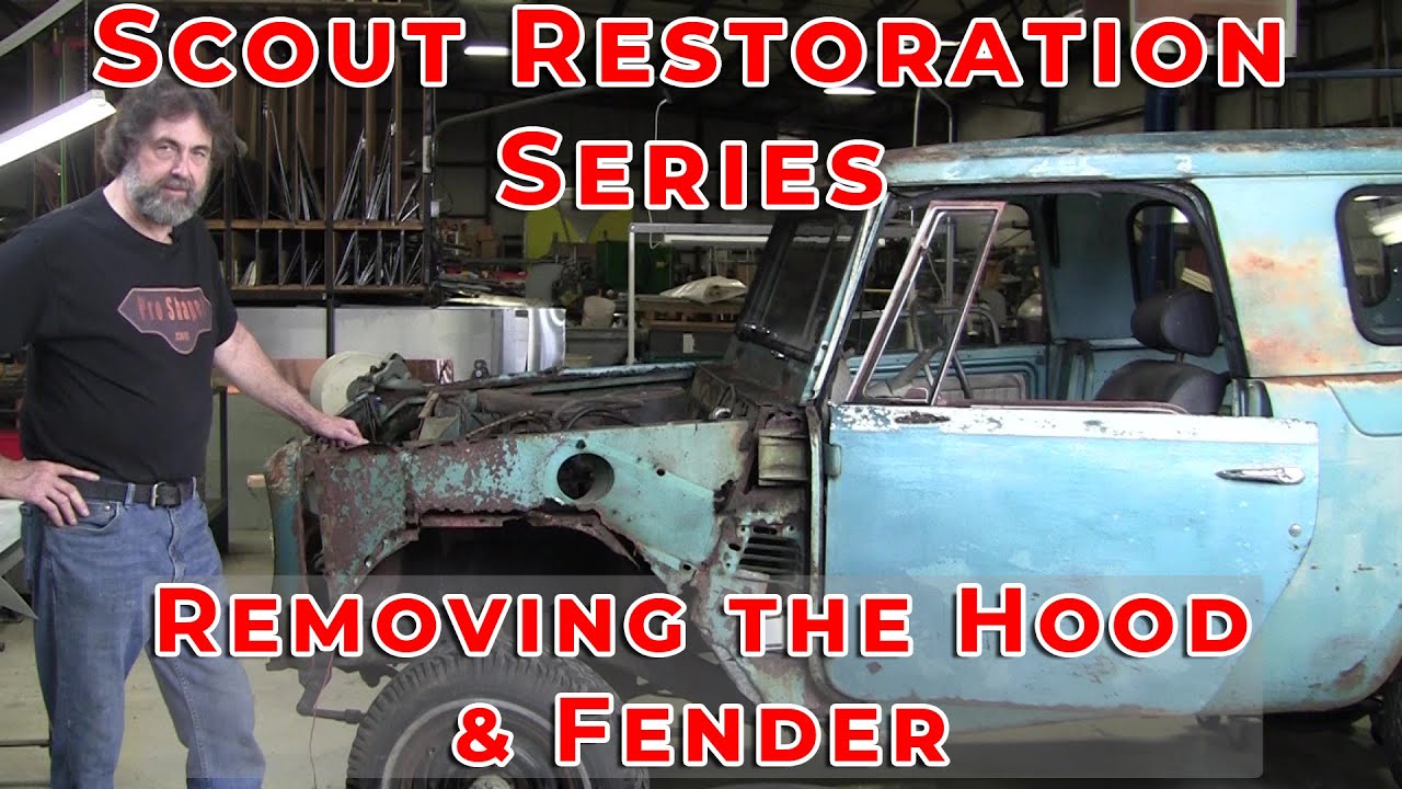 Video thumbnail for Scout Restoration Series: Removing the Hood and Fender