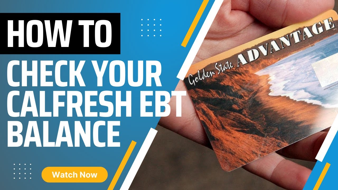 Video thumbnail for How to Check your Calfresh EBT Card Balance
