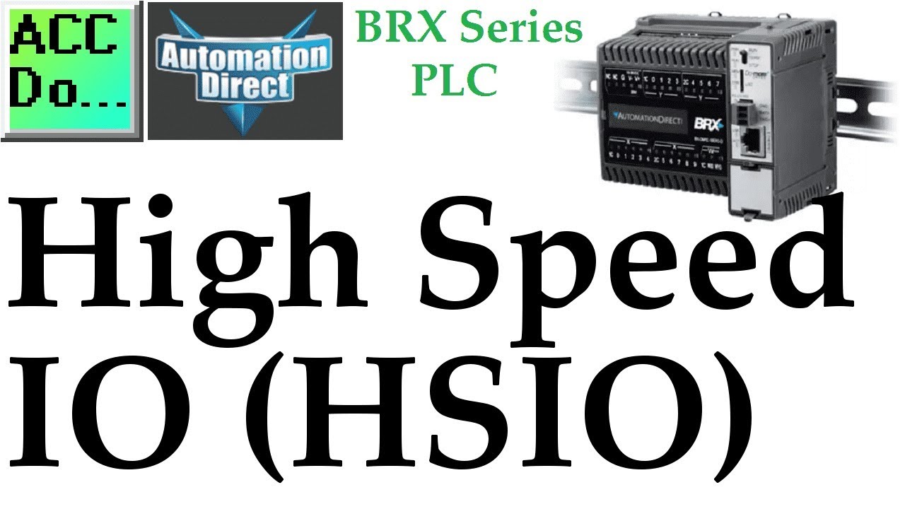 'Video thumbnail for BRX Do-More PLC High Speed IO'