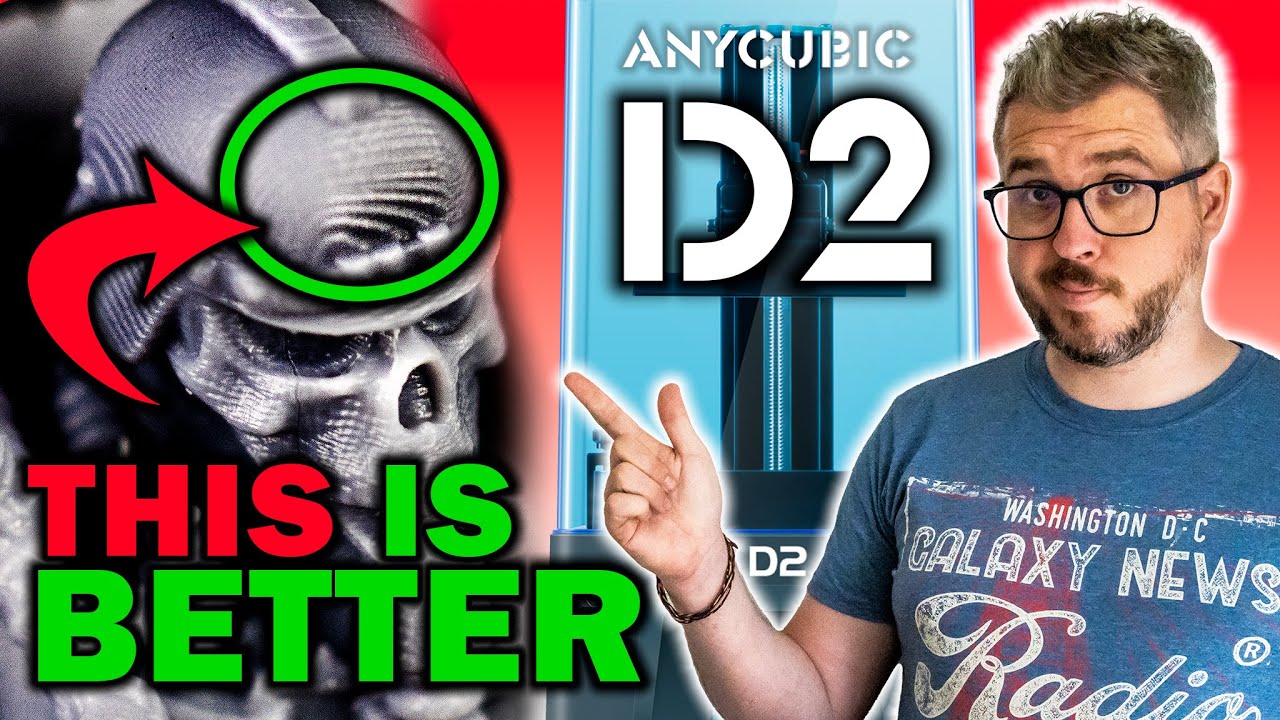 'Video thumbnail for What is a DLP 3D Printer - Anycubic Photon D2 Review for Miniature Printers & Painters'