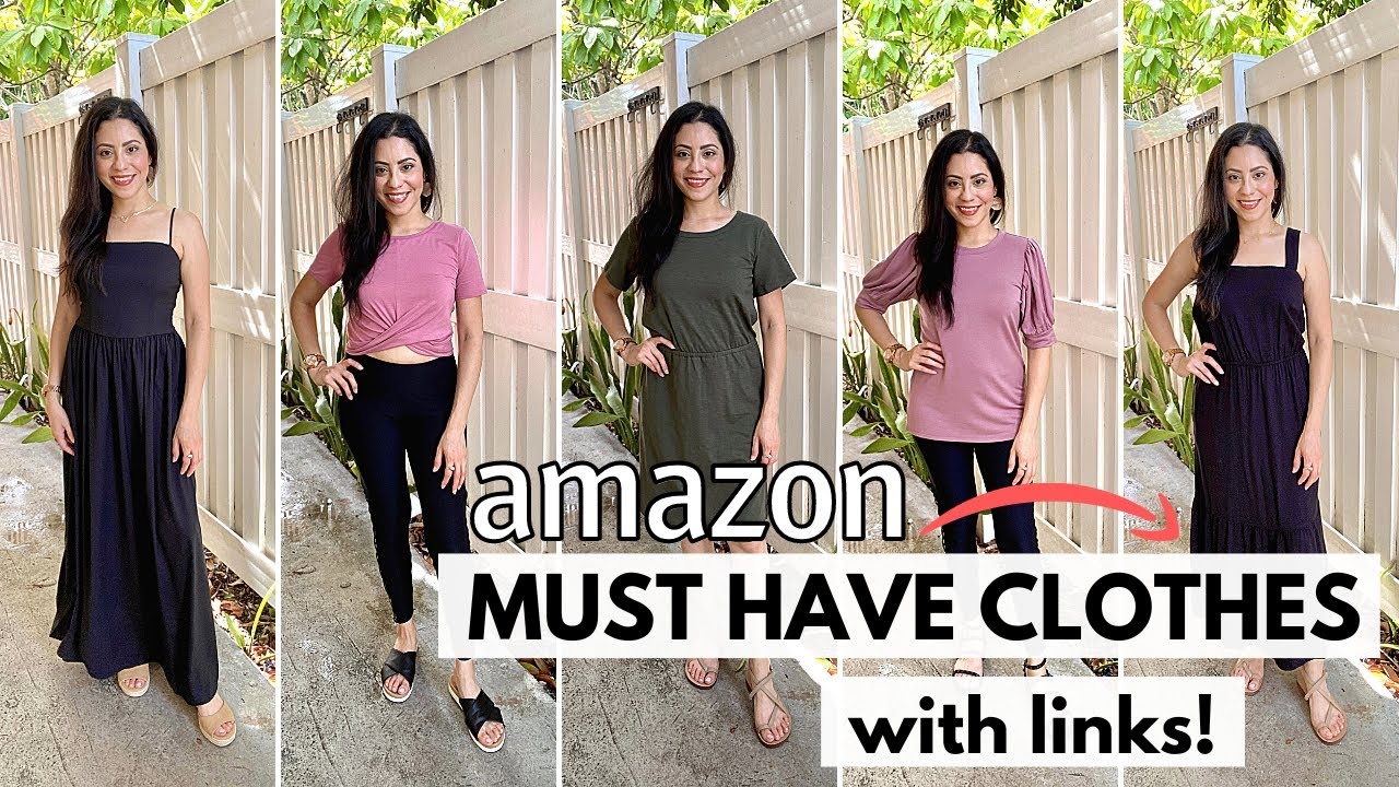 Video thumbnail for 5 Amazon Must Haves Clothes with Links | 3 Amazon Dresses Under $40 | LynSire