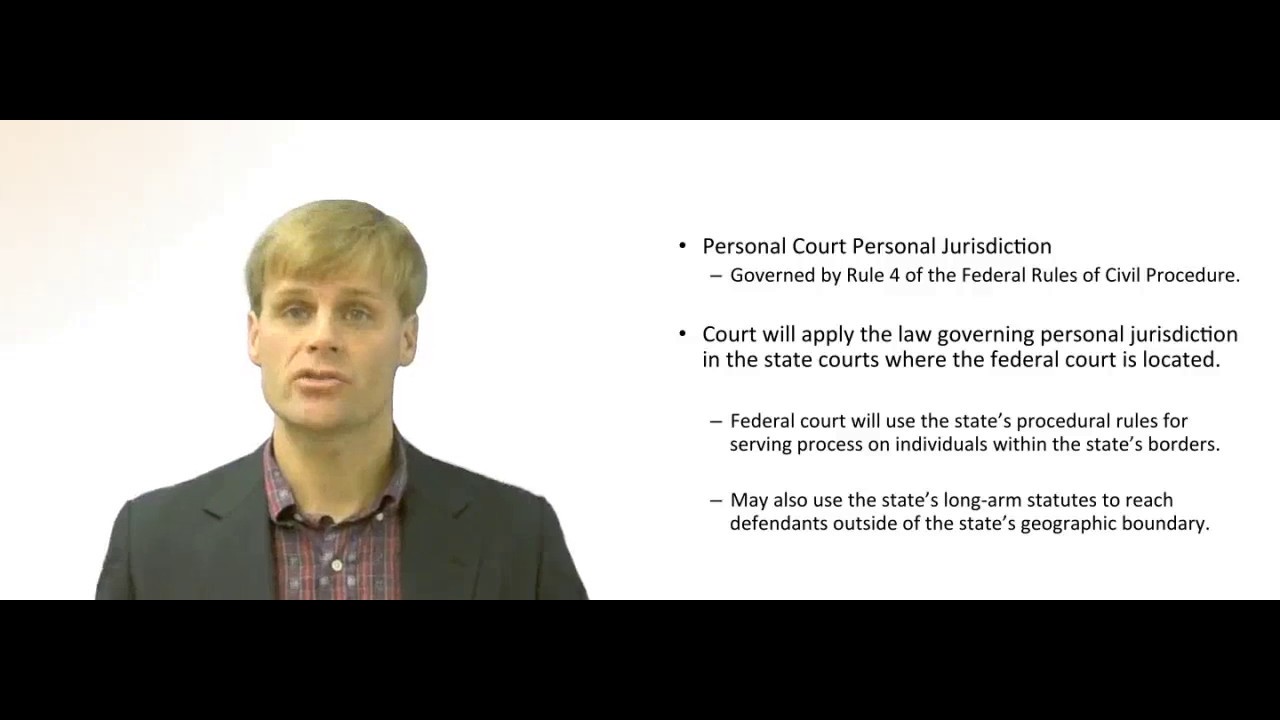 'Video thumbnail for Federal Personal Jurisdiction - Explained'