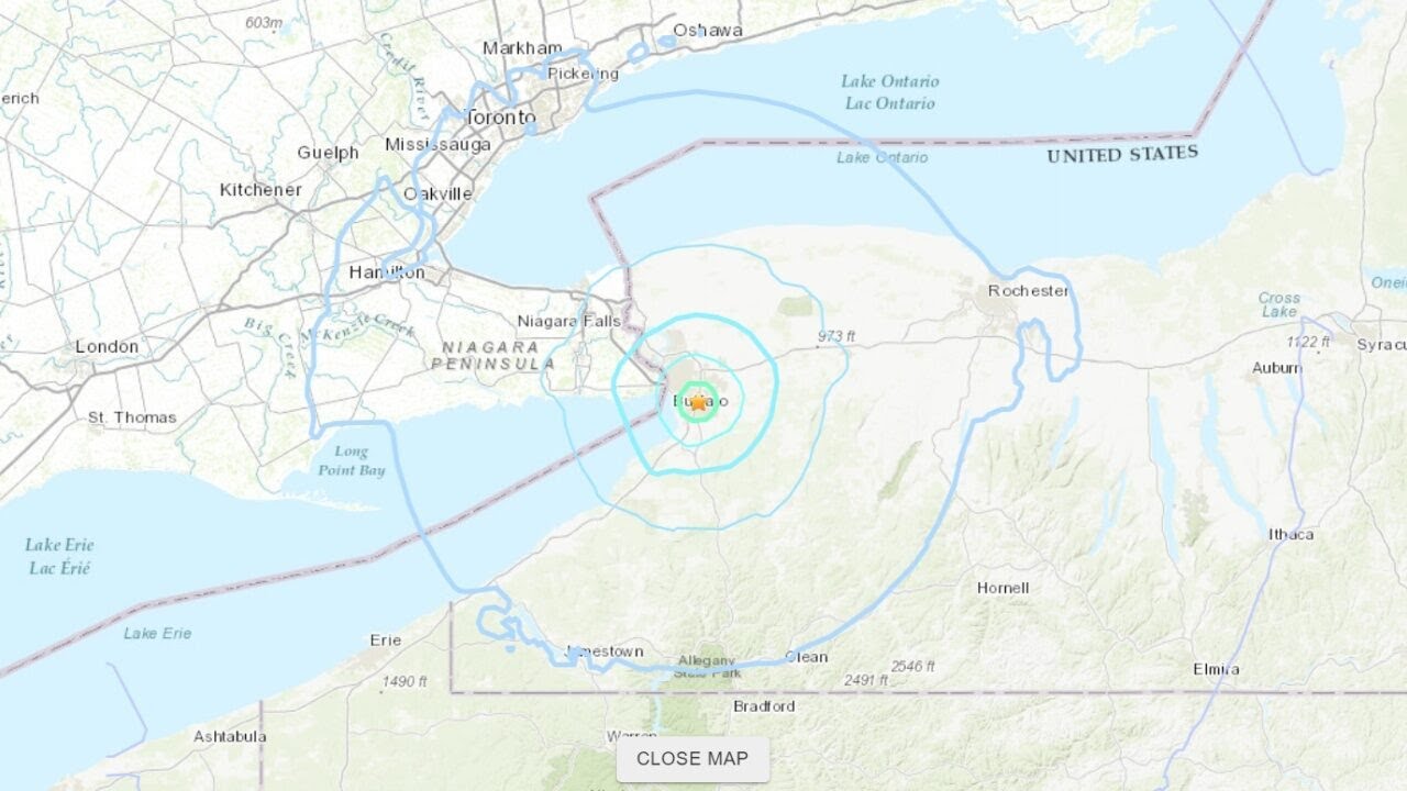 Video thumbnail for Earthquake Shakes Parts Of WNY
