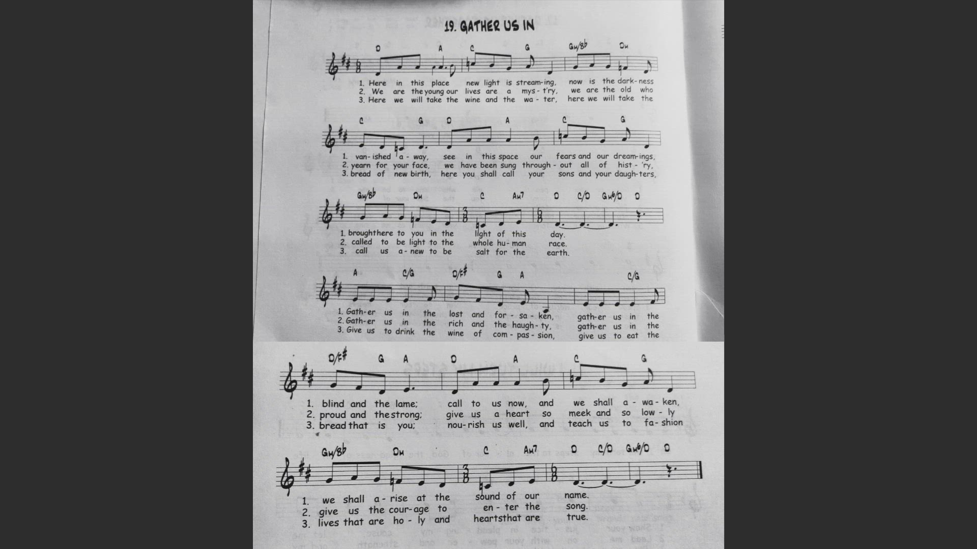 'Video thumbnail for Gather Us In - Catholic Mass Song Sheet Music'