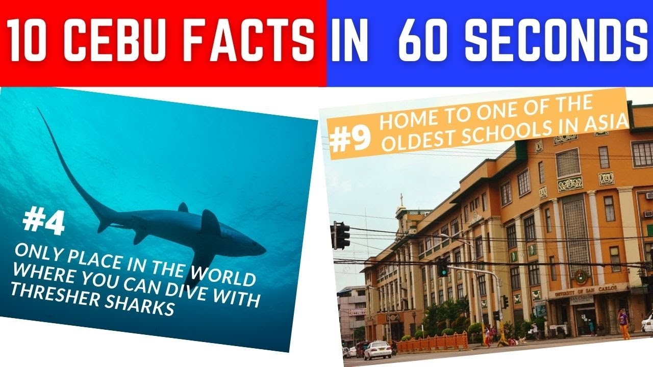 Video thumbnail for 10 CEBU FACTS IN 60 SECONDS | MYTOUGUIDE.PH