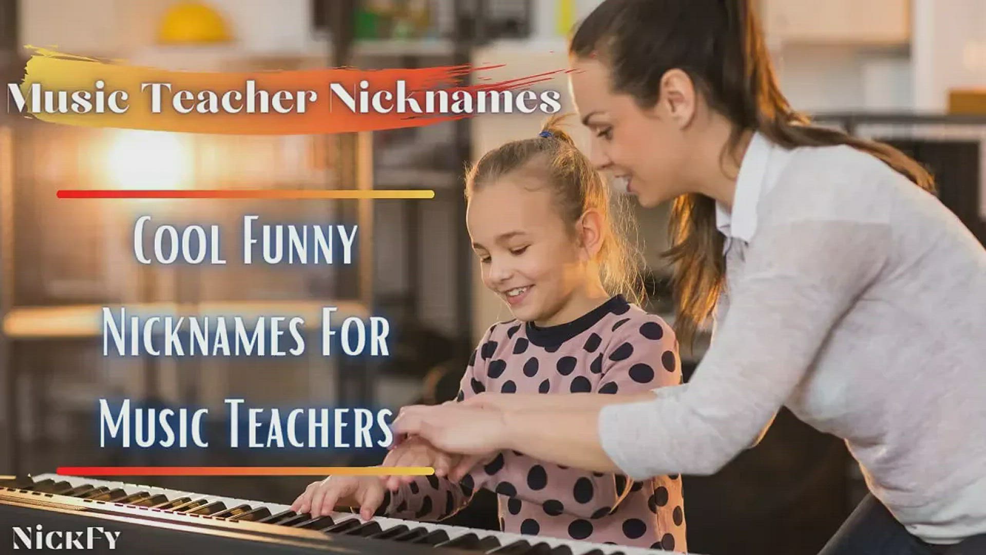 'Video thumbnail for Music Teacher Nicknames | Funny Cool Nicknames For Music Teachers'