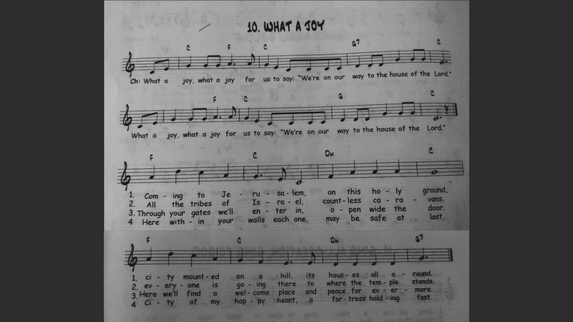 'Video thumbnail for What a joy - Catholic Mass Song Sheet Music'