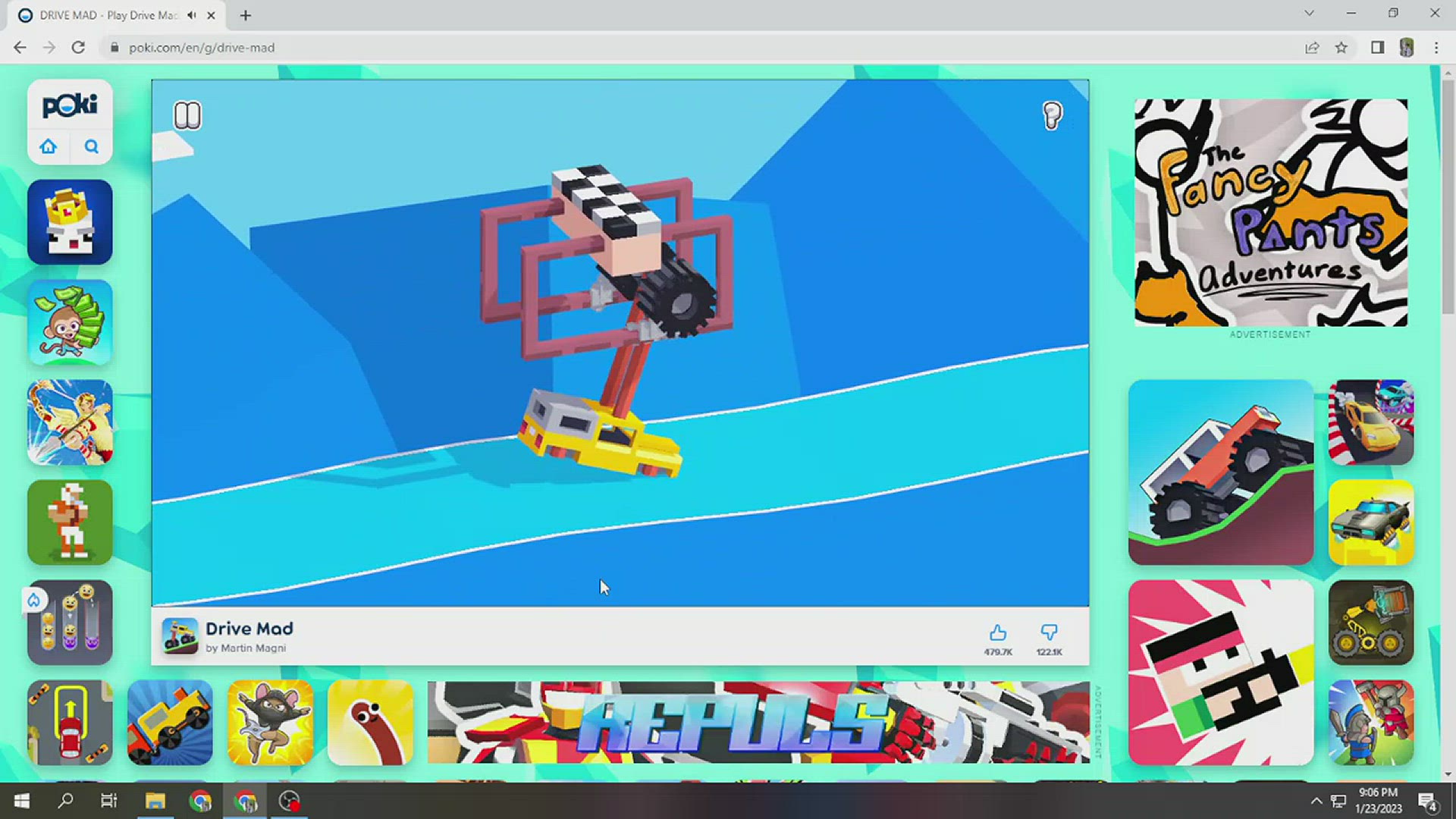 Video thumbnail for drive mad game play