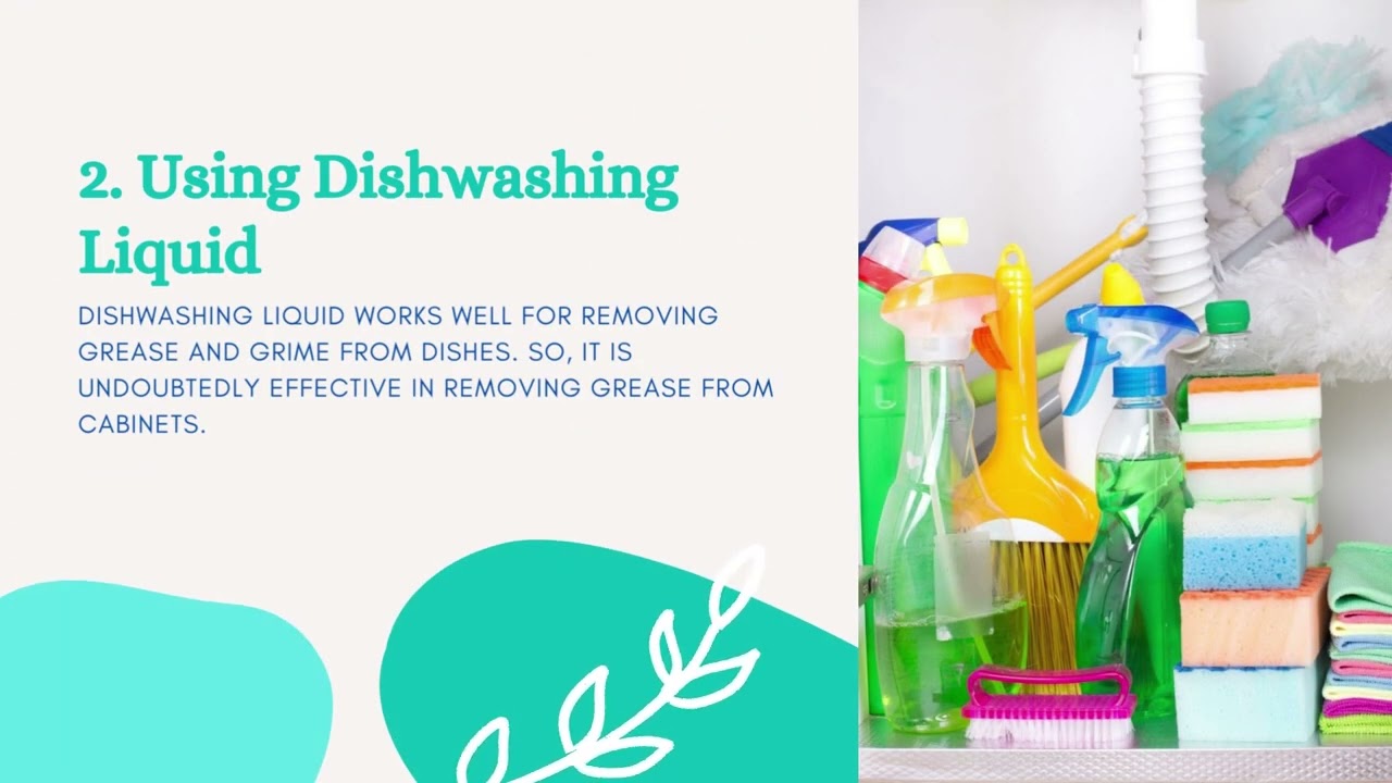 Video thumbnail for How To Clean Sticky Grease Off Kitchen Cabinets