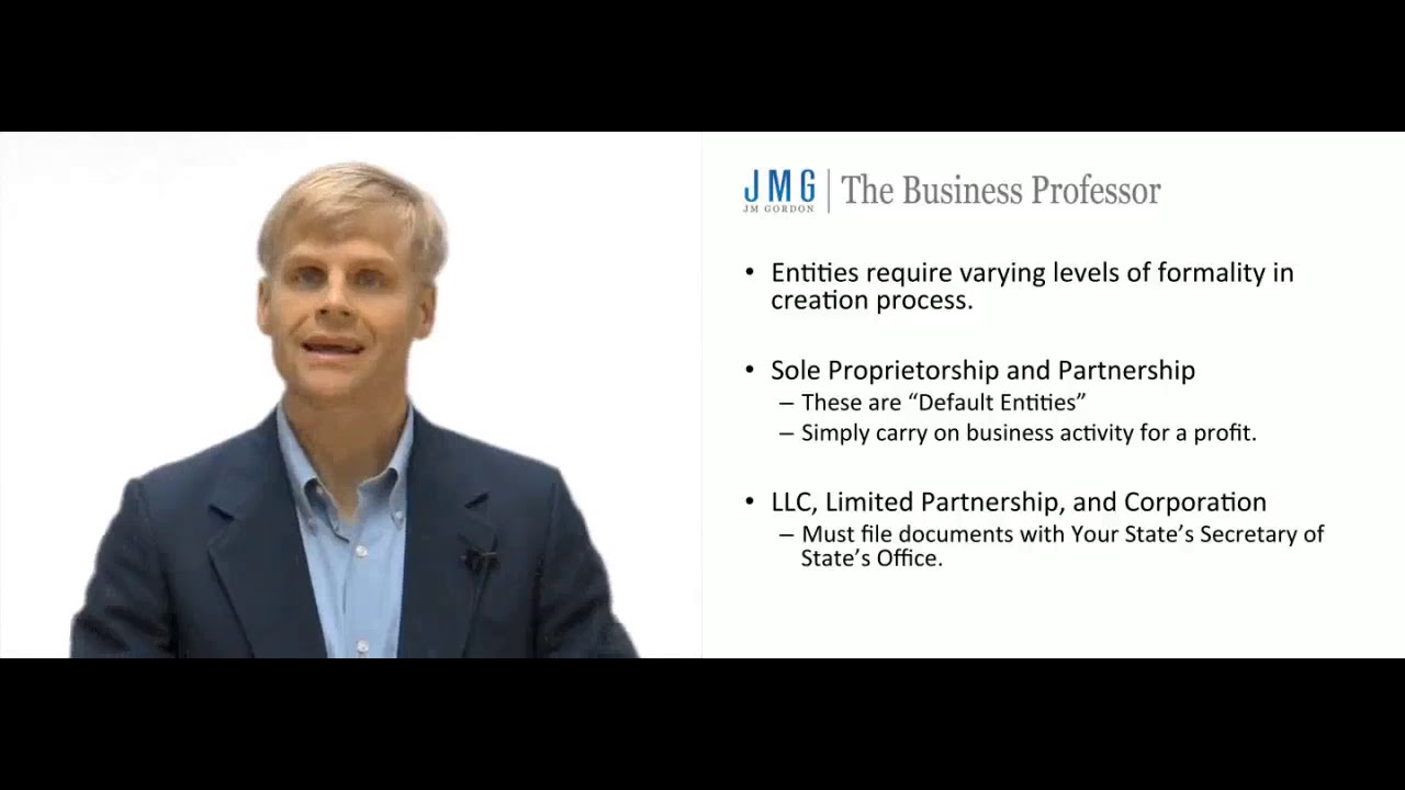 'Video thumbnail for How to Create a Business Entity'
