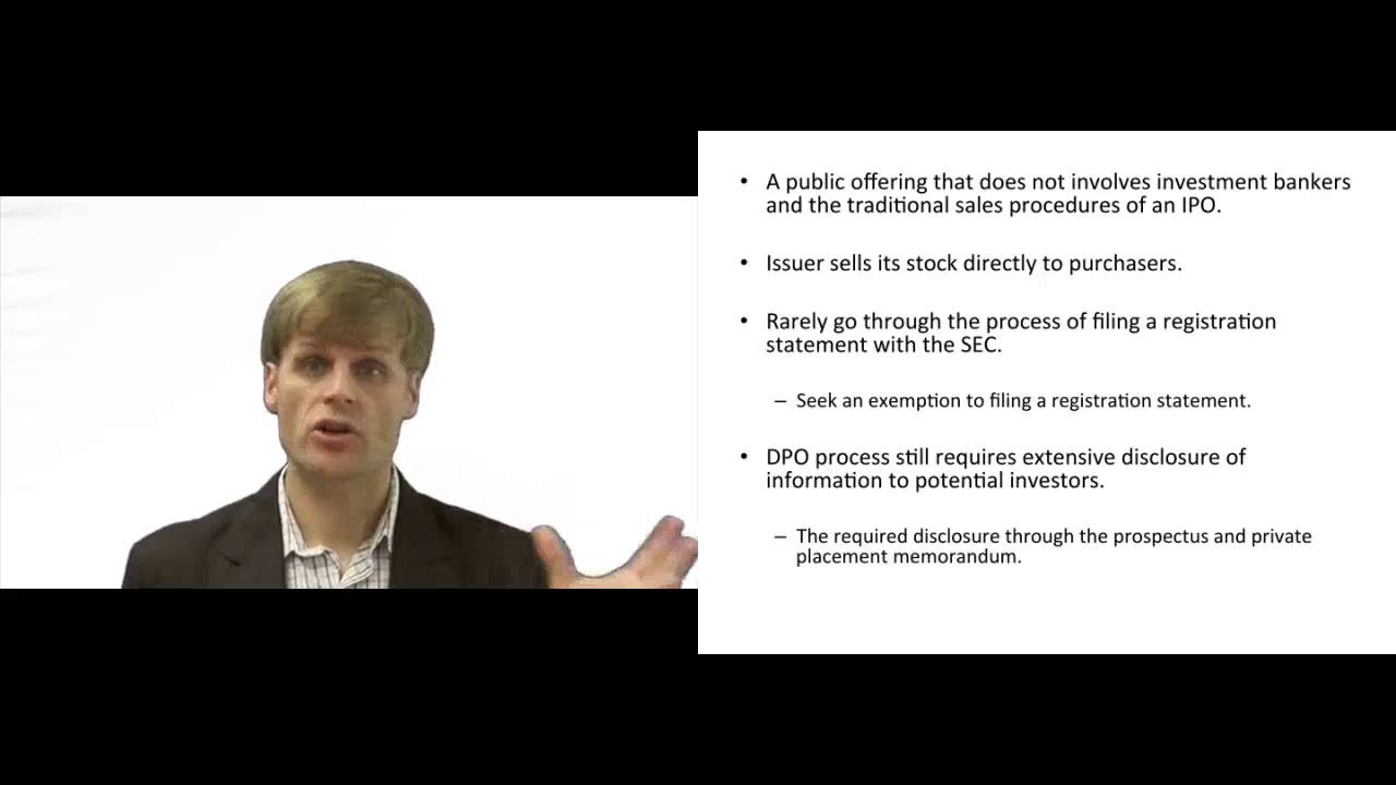 'Video thumbnail for Direct Public Offering - Explained'