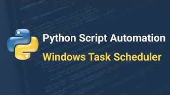 Video thumbnail for Python Task Scheduler: Automatically run a Python Script (Windows) | jcchouinard.com