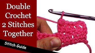 Video thumbnail for Double Crochet 2 Stitches Together (dc2tog) - Double Crochet Decrease
