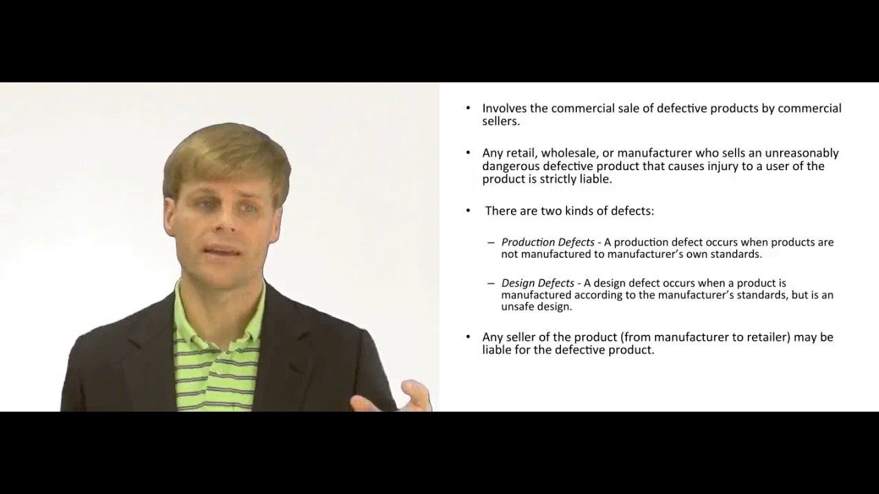 'Video thumbnail for What is Strict Product Liability?'