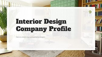 'Video thumbnail for Interior Design Company Profile PPT Template by mslides'