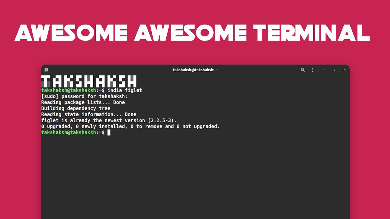 Video thumbnail for How to make your terminal look awesome | Complete guide
