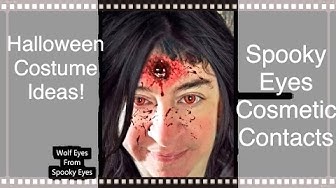 Video thumbnail for Spooky Eyes Cosmetic Contacts Mystic Violet Plus Halloween Ideas