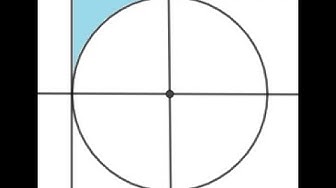 'Video thumbnail for Find Area of Region Between a Square and a Quarter of a  Circle'