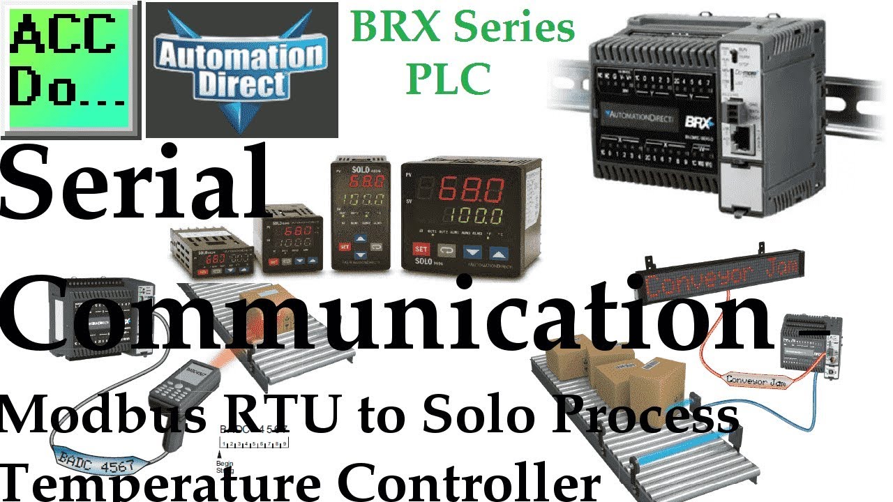 'Video thumbnail for BRX Do-More PLC Serial Communication – Modbus RTU to Solo Controller'