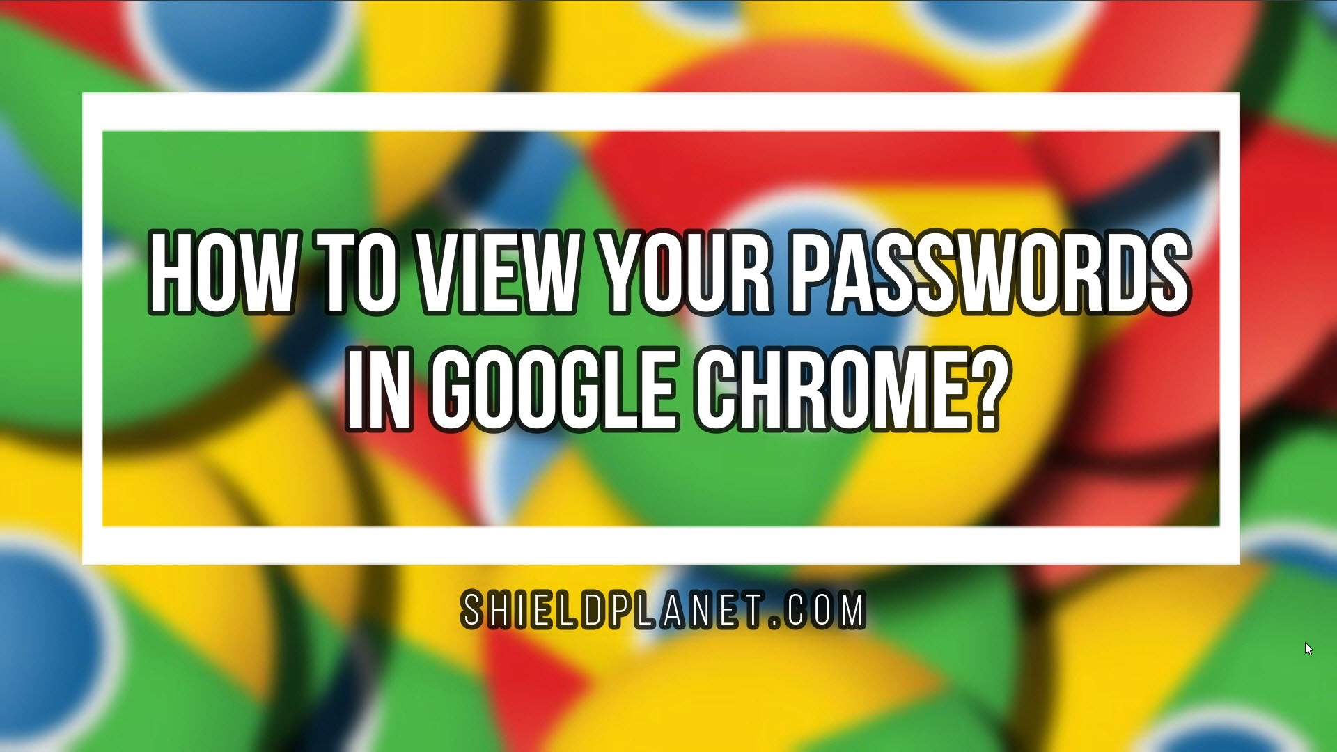Video thumbnail for How to view your passwords in Google Chrome browser?