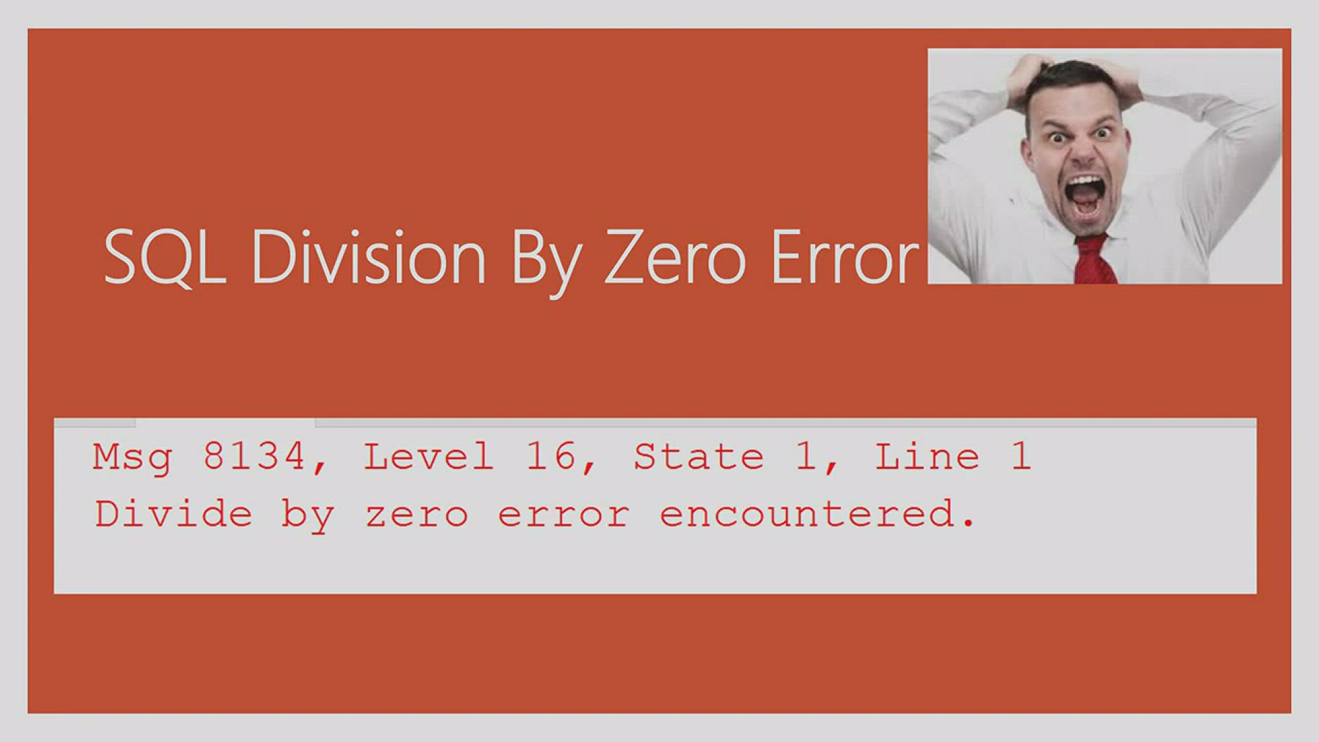 'Video thumbnail for sql server dividir entre cero'