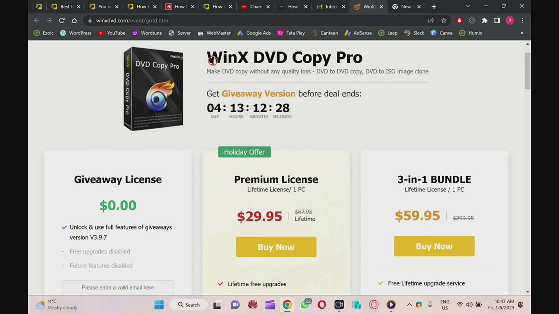 'Video thumbnail for WinX DVD Copy Pro FREE FREE FREE!!!'