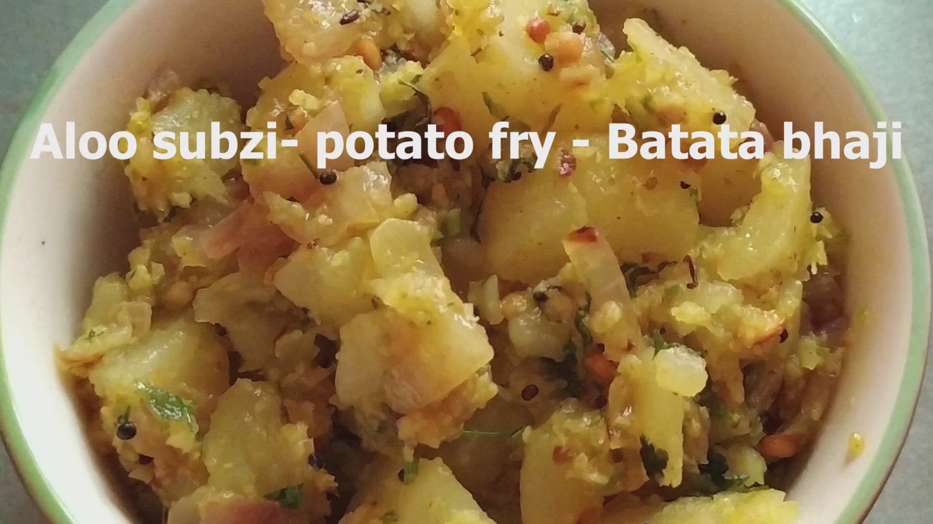 'Video thumbnail for Quick Dry potato subji recipe. Aloo ki sukhi subzi. Potato stuffing for masala dosa. बटाट्याची भाजी'