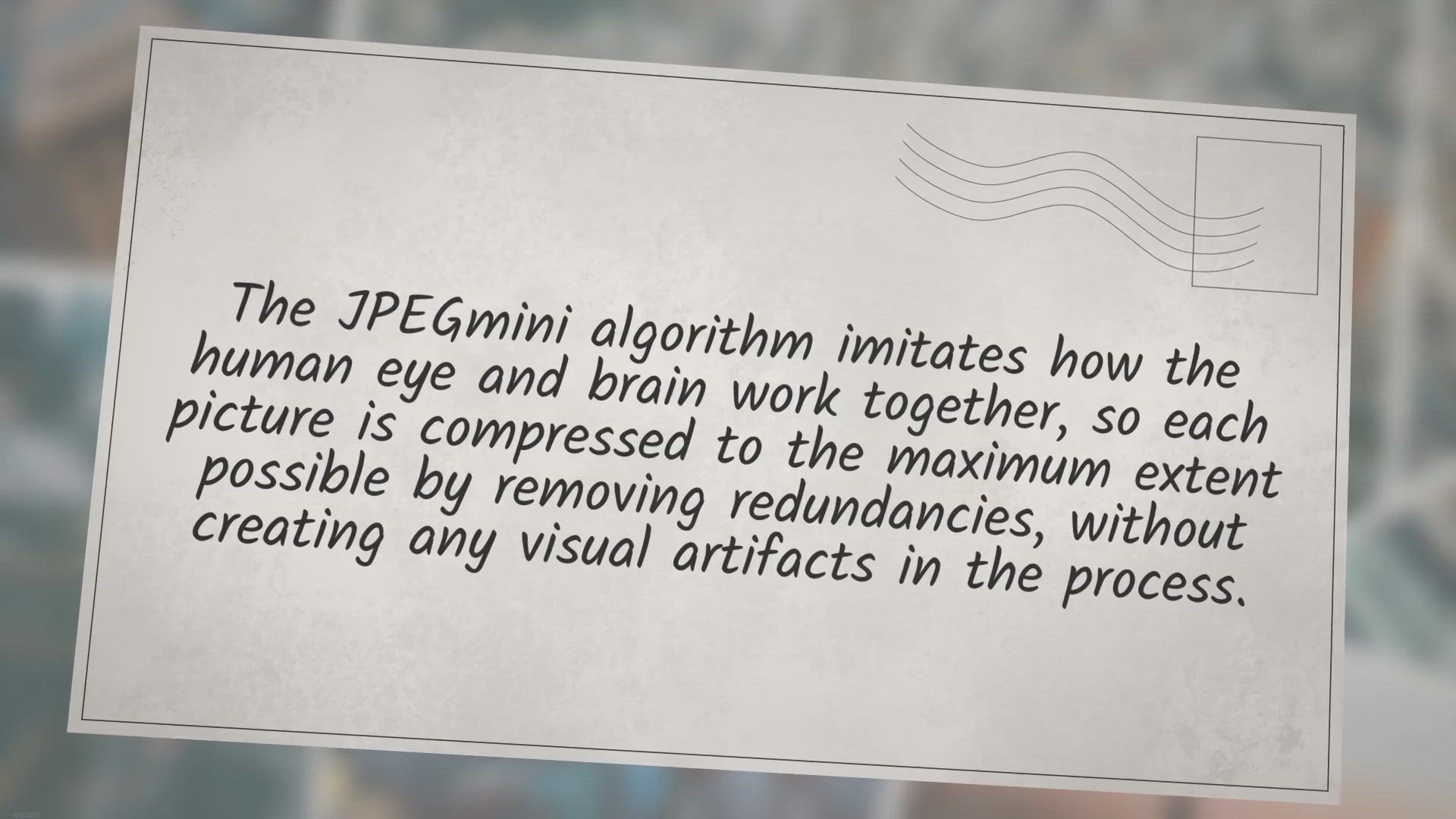 Video thumbnail for JPEGmini image compression software