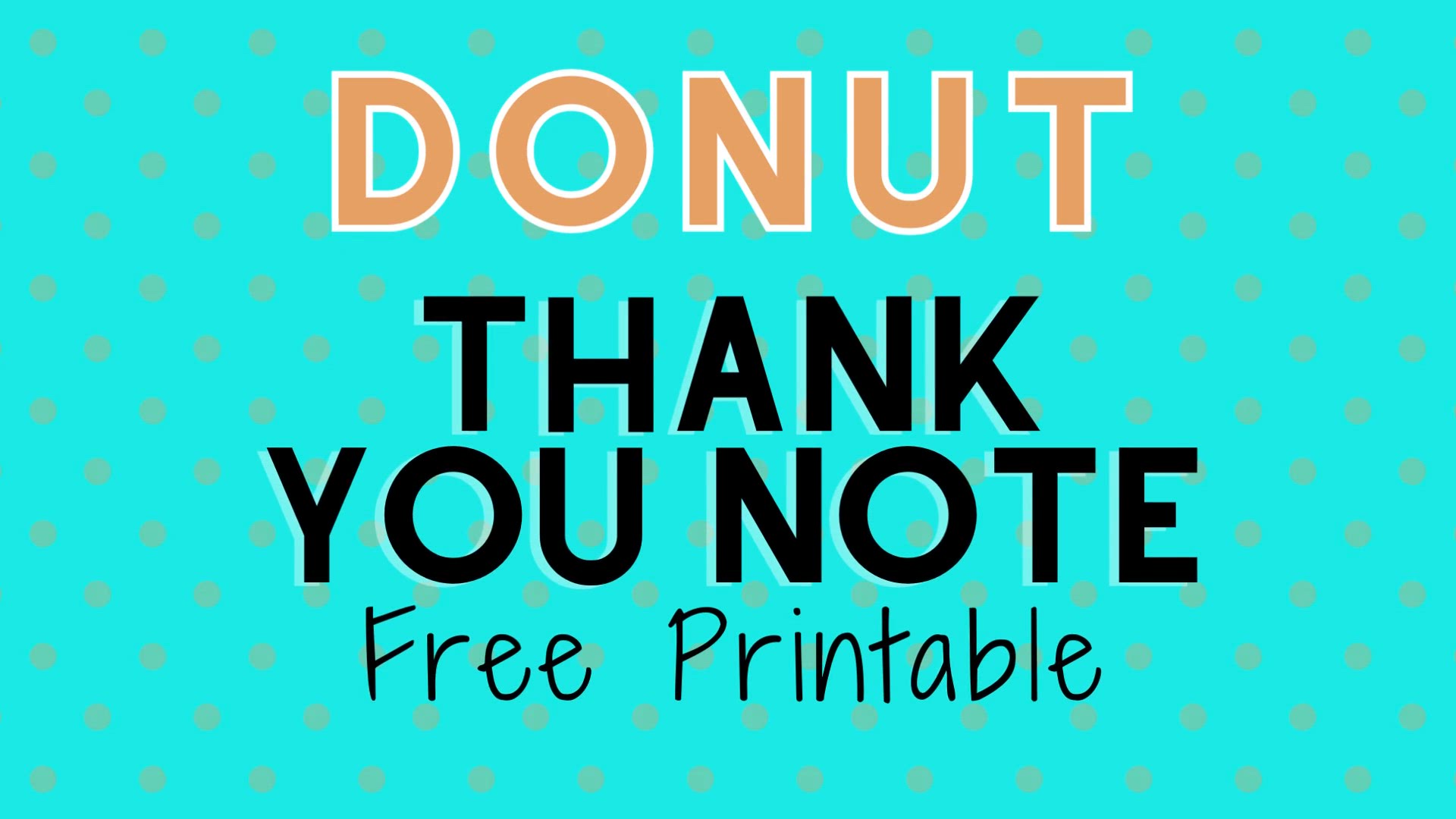 'Video thumbnail for donut thank you'