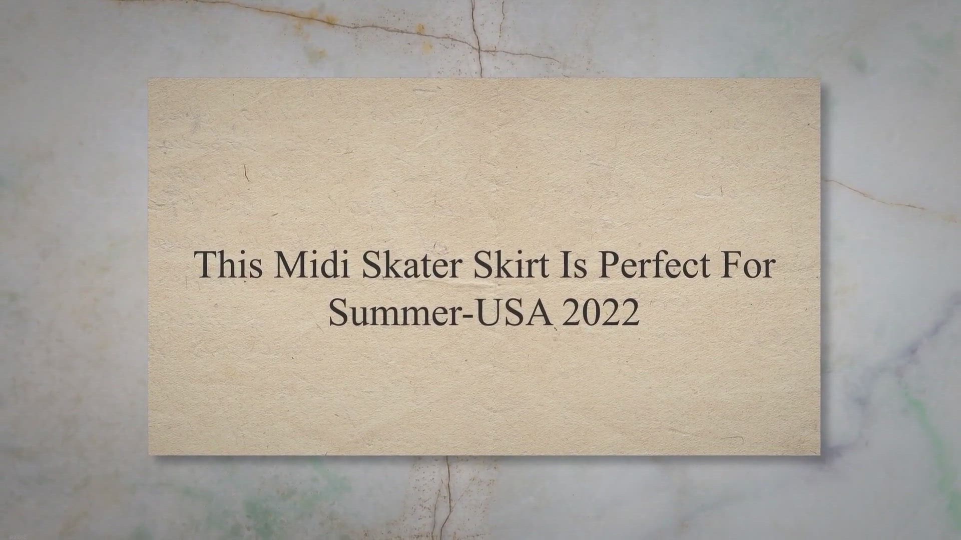 Video thumbnail for This Midi Skater Skirt Is Perfect For Summer-USA 2022