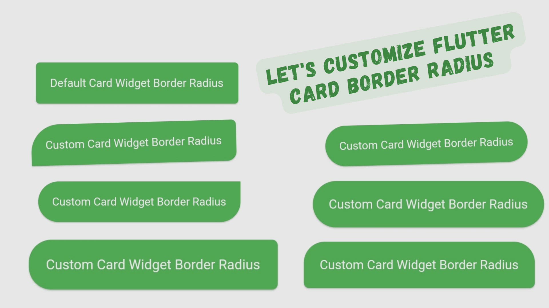 'Video thumbnail for How To Easily Customize Flutter Card Border Radius'