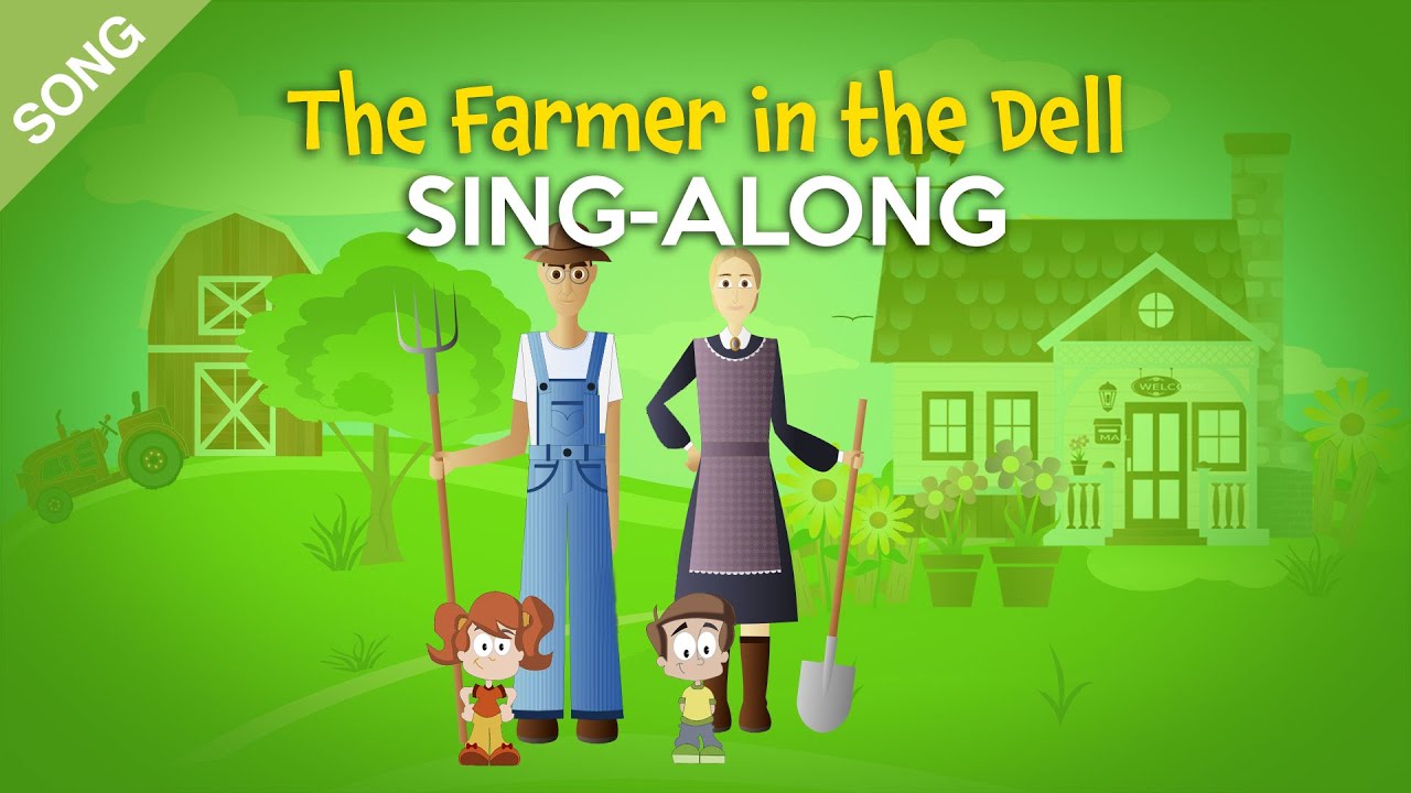 'Video thumbnail for The Farmer in the Dell | Nursery Rhymes | Children Songs  [Sing-Along with Lyrics]'