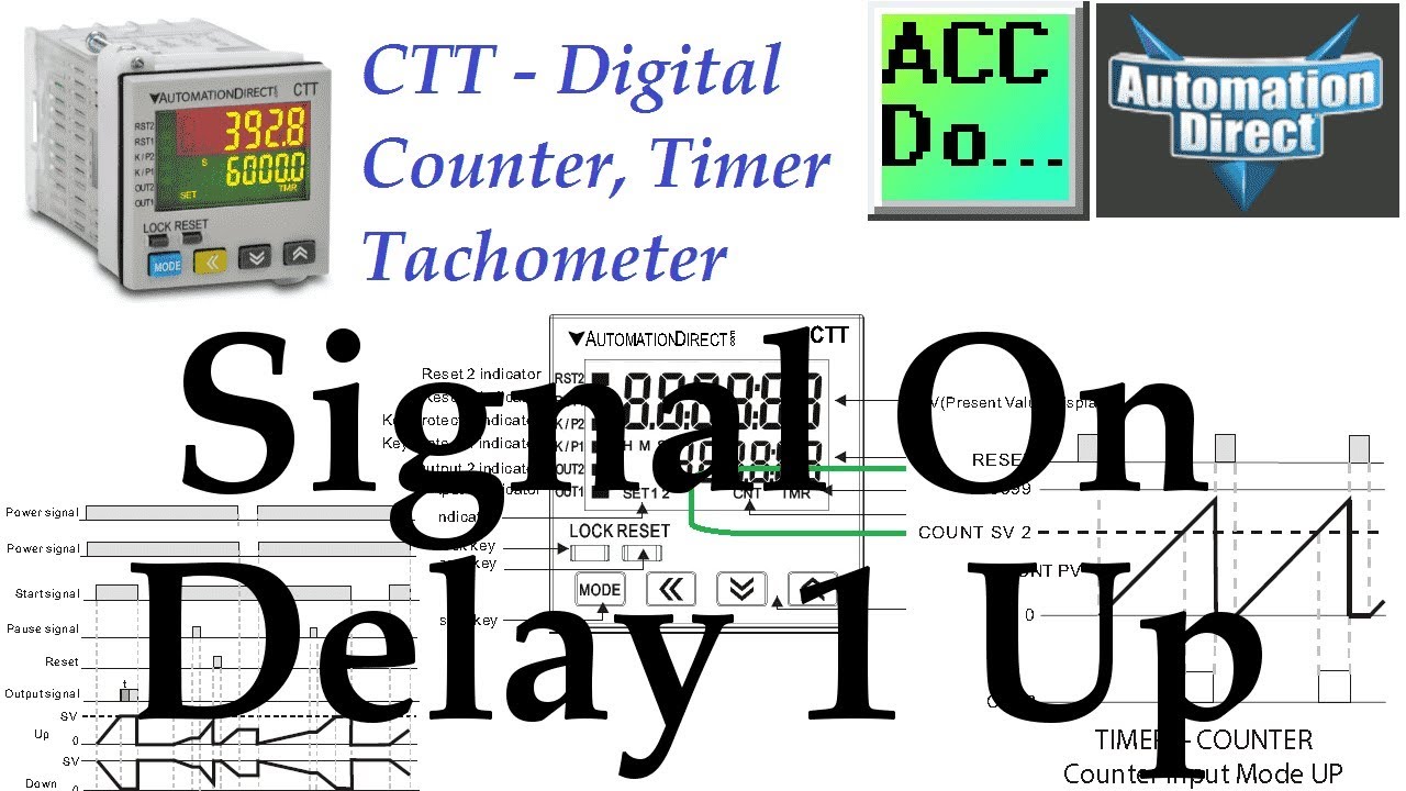 'Video thumbnail for CTT Signal On Delay 1 Up - Counter Timer Modes'