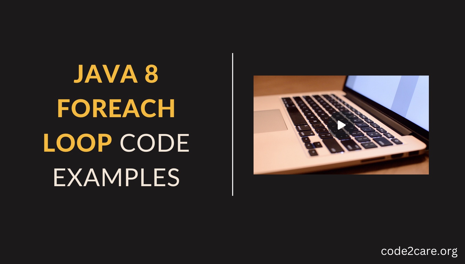 'Video thumbnail for Java 8 foreach loop code examples'