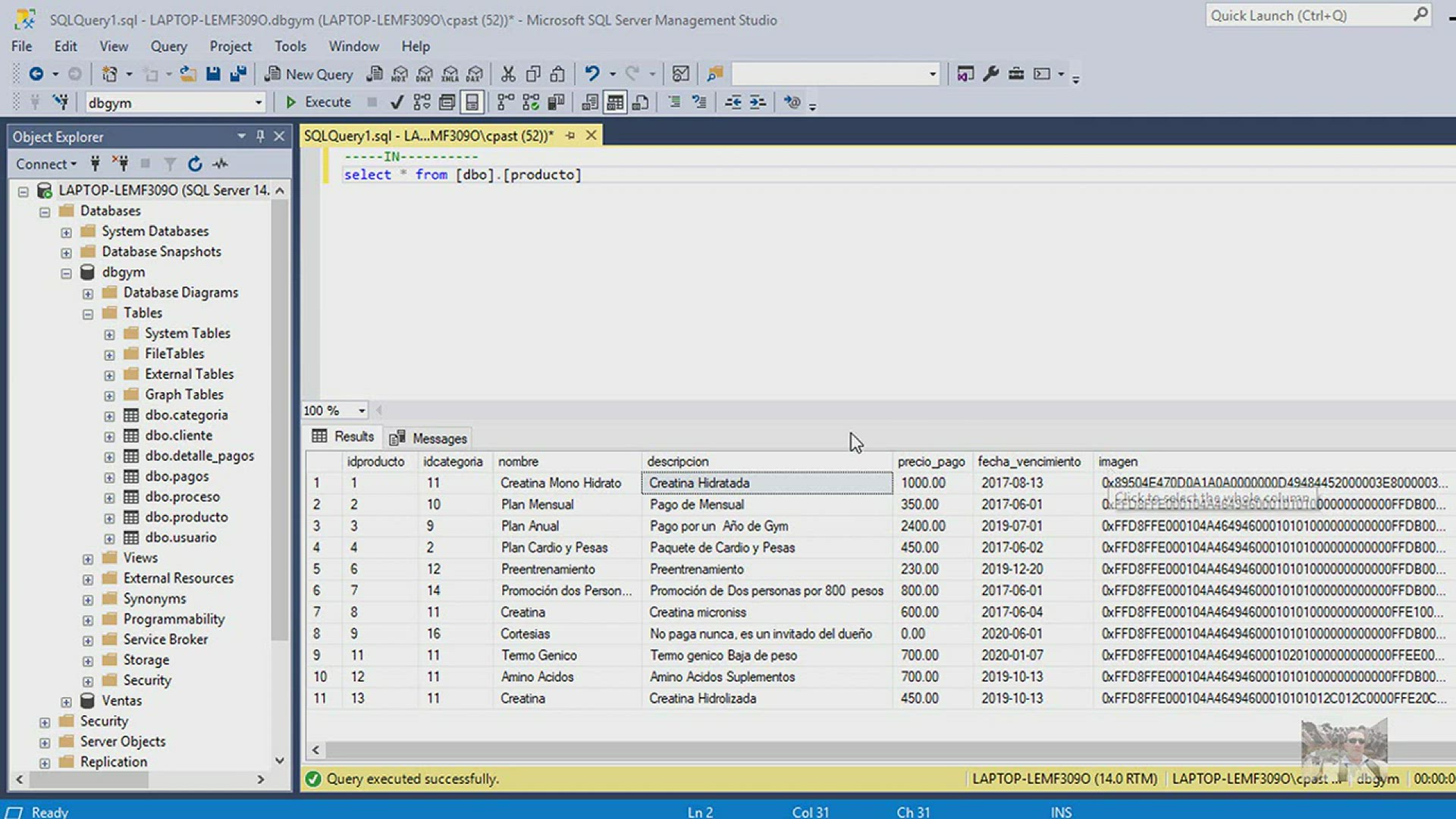 'Video thumbnail for Operador NOT IN de SQL server'