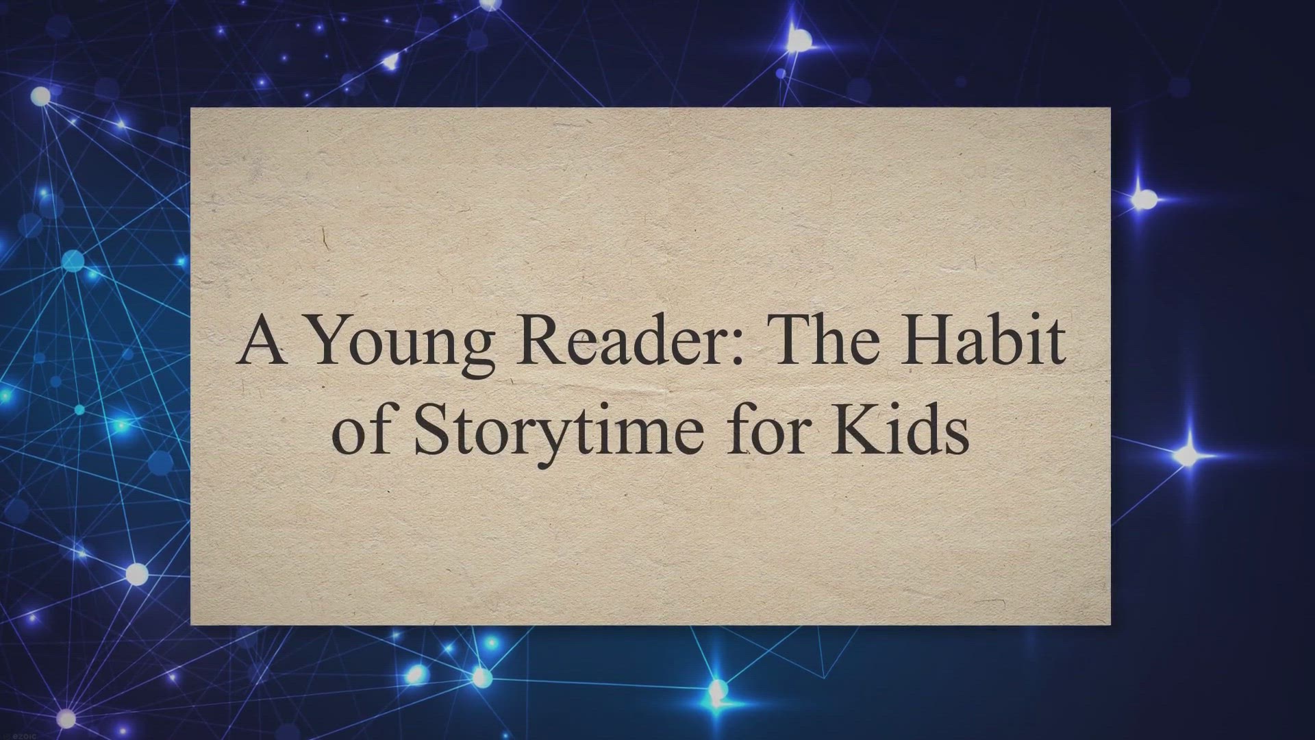 'Video thumbnail for A Young Reader: The Habit of Storytime for Kids'