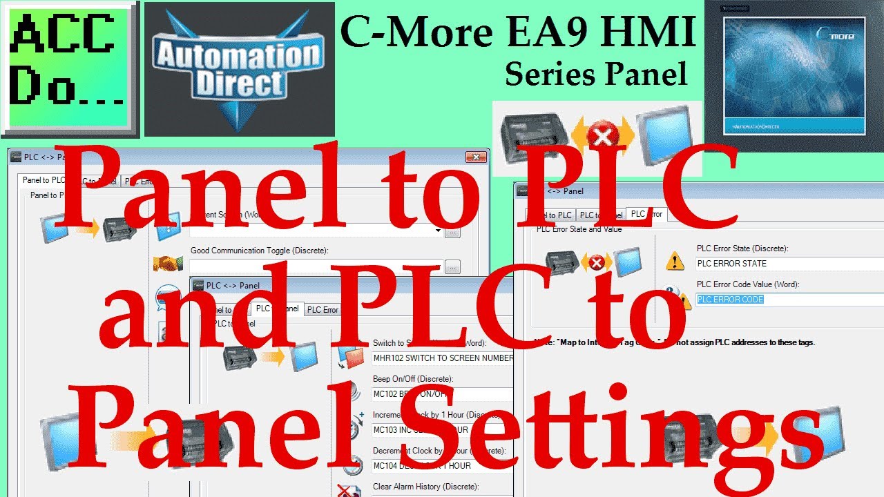 'Video thumbnail for C-More EA9 HMI Series Panel to PLC and PLC to Panel Settings'