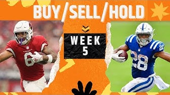Video thumbnail for Fantasy Football advice: 8 Buy/Sell/Hold Fantasy Players for Week 5