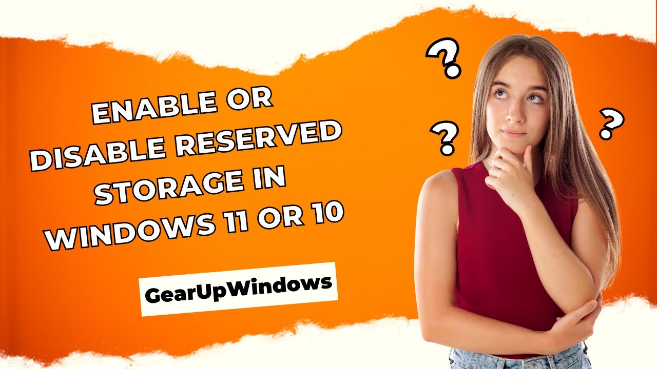 'Video thumbnail for Turn On or Off Reserved Storage in Windows 11 or 10'