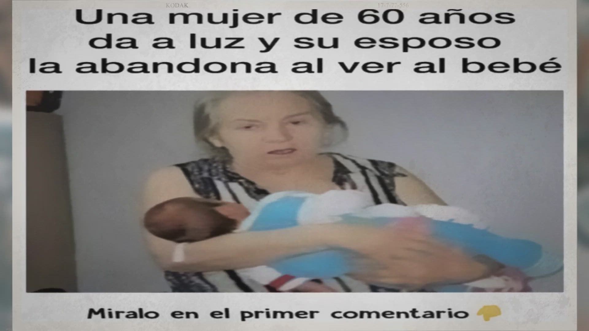 Video thumbnail for Una mujer de 60 años da a luz a una niña y su marido la abandona porque el bebé «es perjudicial para su salud»