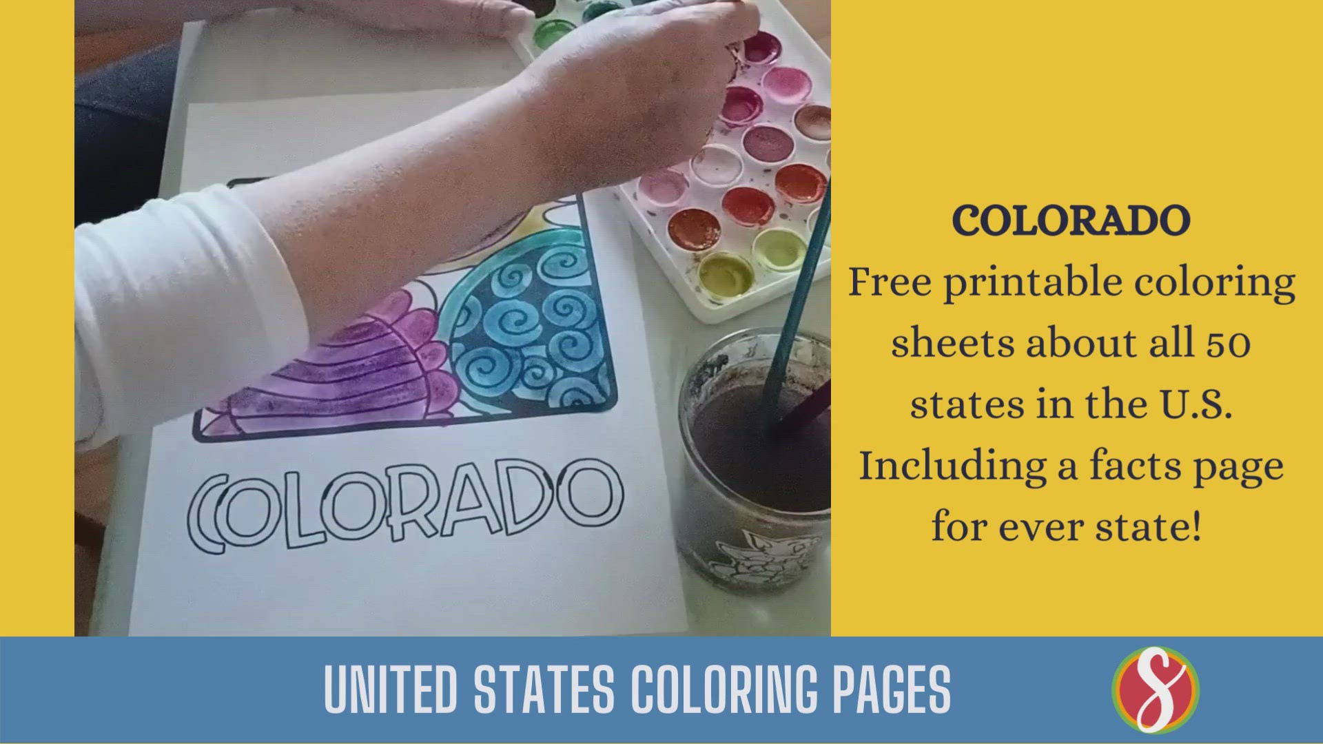 'Video thumbnail for Free Colorado State Coloring Pages'