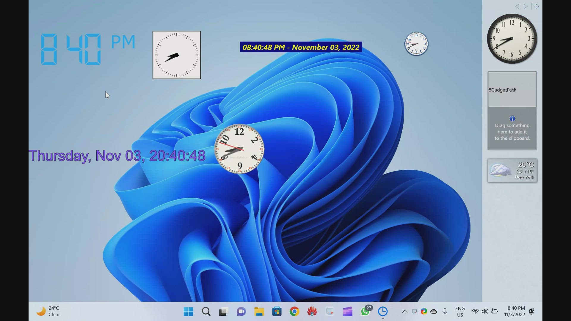 'Video thumbnail for Best Free Desktop Clock Widgets for Windows 11 and 10'