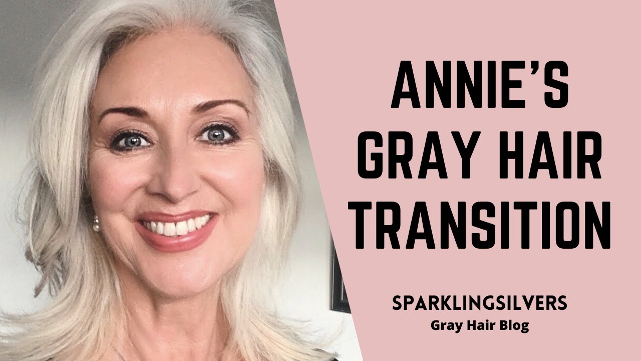'Video thumbnail for GRAY HAIR TRANSITION STORY | ANNIE, GOLDEN BROWN HAIR TO NATURAL SILVER'